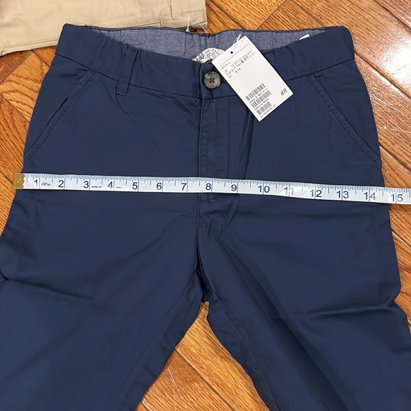 H&M Chinos (set of 2) Navy Blue and Khaki 8-9Y - Picture 14 of 16